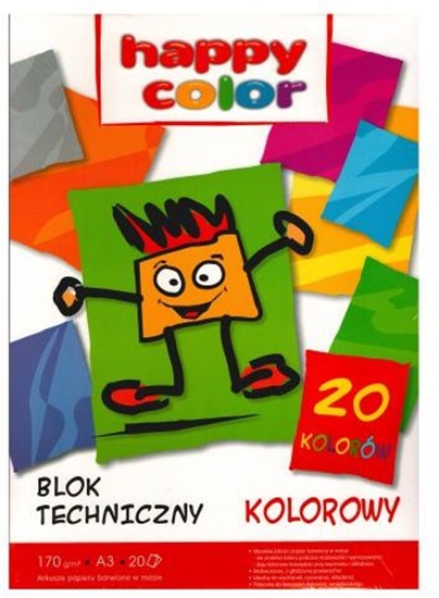 Picture of Happy Color Blok techniczny A3 20k kolorowy 170g