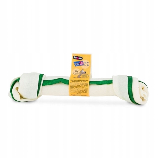 Picture of Hau&Miau Ko wizana dwukolorowa, biao-zielona 21,5cm, 10szt/op, 850g/op, 10 op/karton