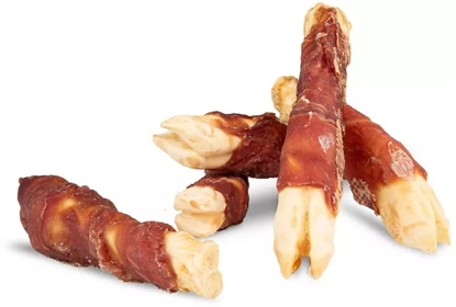 Attēls no Hau&Miau Puzzo Snack, przysmak dla psa, racice jagnice owinite kaczk, 1kg