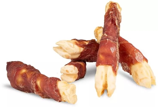 Picture of Hau&Miau Puzzo Snack, przysmak dla psa, racice jagnice owinite kaczk, 1kg