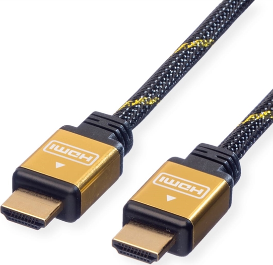 Picture of HDMI HS kabelis Gold ar tīklu, 4K, M/M, 1.5m, Roline