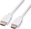Picture of HDMI kabelis High Speed Cable + Ethernet, M/M, balts, 1 m, Value