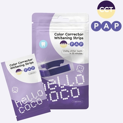 Picture of Hello Coco HELLO COCO Whitening Strips Paski wybielajce z PAP - fioletowe 14 szt.