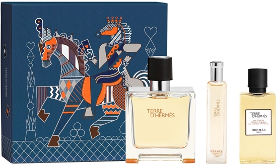 Picture of Hermès Terre d'Hermes Eau de Parfum 75ml + Eau de Parfum 15ml + Shower Gel 40ml