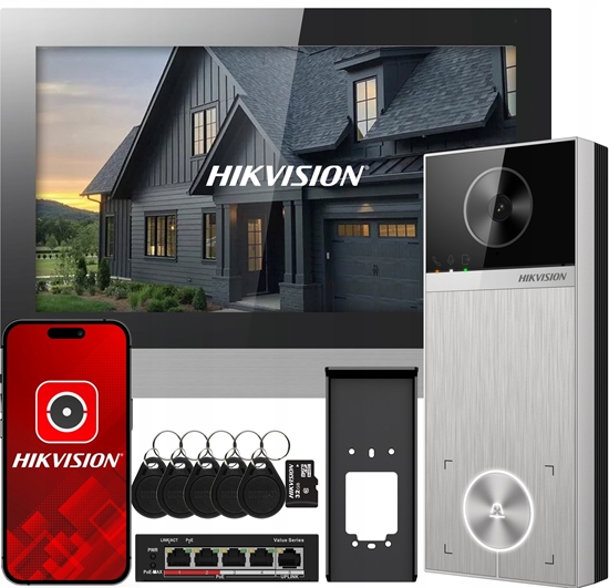 Picture of Hikvision Zestaw wideodomofonowy DS-KIS613-S