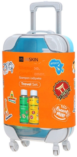 Picture of HiSkin HISKIN Travel Set Zestaw podróny w mini walizce (szampon 75ml + odywka 75ml)