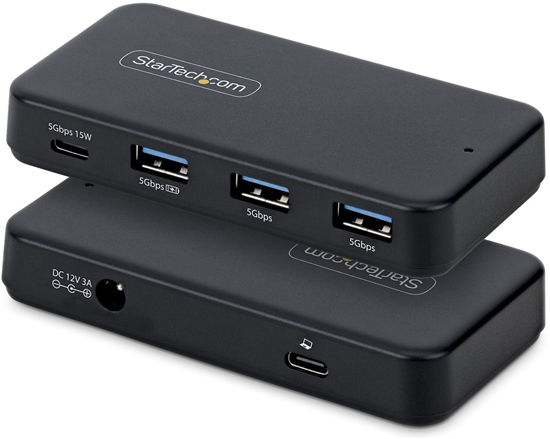 Picture of HUB USB StarTech STARTECH.COM 4-Port USB-C i USB-A Hub 5Gbps zasilanie wasne 2-in-1 USB-C & USB-A kabel hosta 1x USB-C 3x USB-A 1x BC 1.2