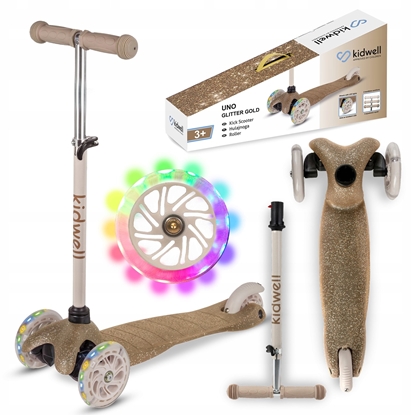 Attēls no Hulajnoga Skids Control HULAJNOGA BALANSOWA UNO GLITTER GOLD 5906601709234