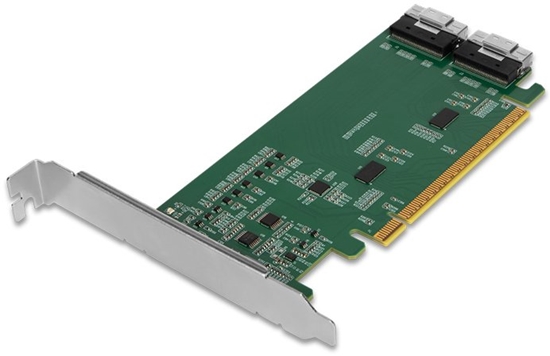Picture of IcyDock Adapter 2x SlimSAS 8i to PCIe Adapter with Redriver