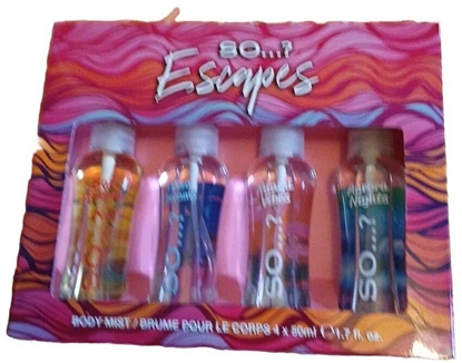 Изображение IDC So...? Escapes Zestaw Mgieki do ciaa Ibiza Marzenia, Mio Majorki, Noce Mykonosu, Bali Bryza 4 x 50 ml