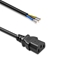 Изображение IEC C13 barošanas kabelis | atizolēts un pielodēts | Tīrs vara Cu | 3x0.75mm² | 0.5m | QOLTEC