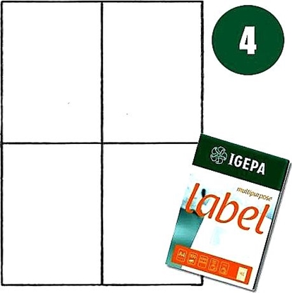 Picture of Igepa ETYKIETY A4 IGEPA 105 X 148 MM BIAE (100)