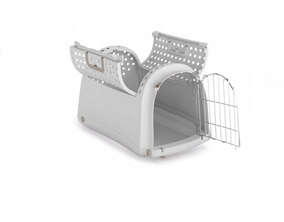 Изображение iMac Linus Cabrio, transporter, dla psa/kota, szary, 50x32x34,5