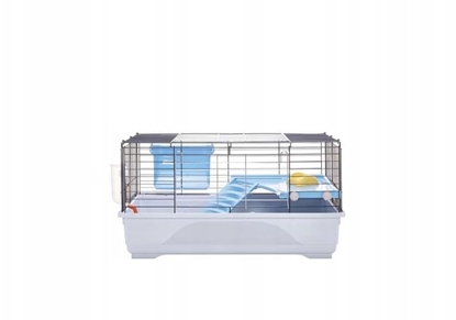 Изображение iMac Ronny 80, klatka dla gryzoni/królika, szara, 80x48,5x42 cm