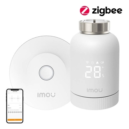 Picture of IMOU KIT-TRV1-EU-2 ZigBee thermostatic head kit with 6 adapters and gateway