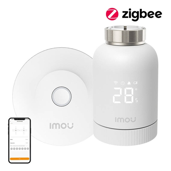 Picture of IMOU KIT-TRV1-EU-2 ZigBee thermostatic head kit with 6 adapters and gateway