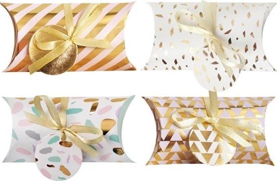 Picture of Incood Pudeko na prezenty 15x7 pastelowo-zote 8szt