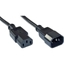 Attēls no InLine power cable 3 pin IEC C13 to C14 power cable male to female black 0.3 m