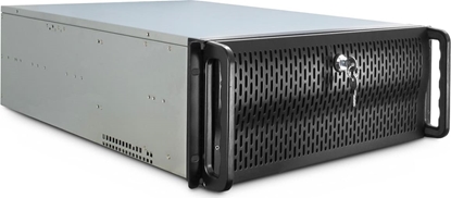 Picture of Inter-Tech 19" Industrial Rack-Mount Server Chassis, 4UH, IPC 4U-4129L, black