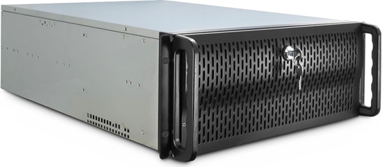 Picture of Inter-Tech 19" Industrial Rack-Mount Server Chassis, 4UH, IPC 4U-4129L, black