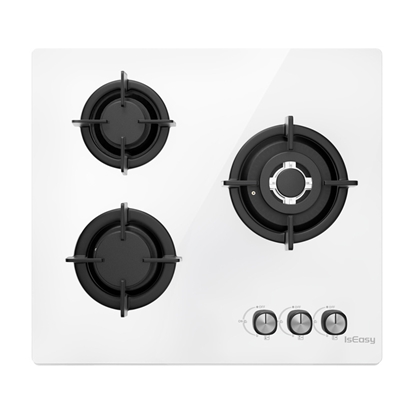 Attēls no ISEASY MGBG-603 gas hob, 3 burners (white)
