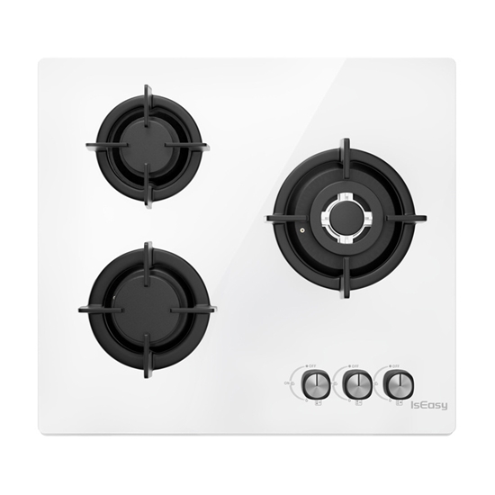 Picture of ISEASY MGBG-603 gas hob, 3 burners (white)