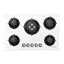 Picture of ISEASY MGBG-775 gas hob with 5 burners (white)