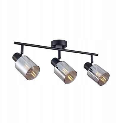 Picture of Italux Santia SPL-65342-3-BK-SG listwa plafon lampa sufitowa spot 3x40W E14 dymiona/czarna