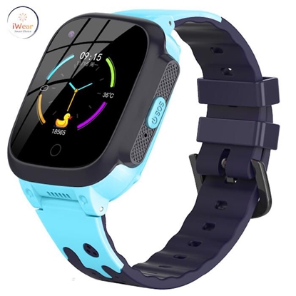Picture of iWear Y95 Pro 4G LTE Sim / GPS LBS WiFi Track IP67 Kids Watch & Phone Call HD Camera Blue