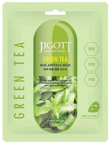 Picture of Jigott Green Tea Real Ampoule Mask 27 ml