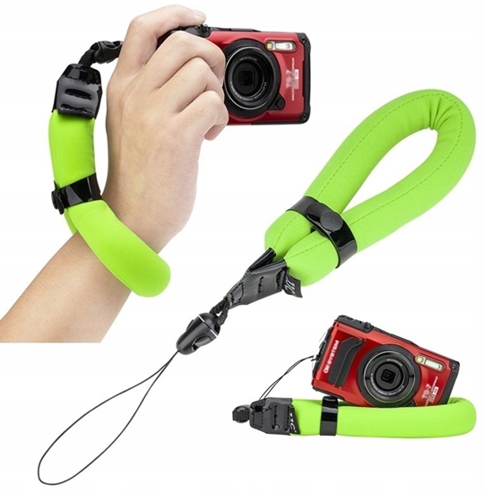 Picture of JJC Pywajca Opaska Pasek Uchwyt Wypornociowy Na Rk Bojka Do Aparatu Kamery / St-8g / Zielony