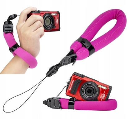 Attēls no JJC Pywajca Opaska Pasek Uchwyt Wypornociowy Na Rk Bojka Do Aparatu Kamery / St-8hp / Róowy