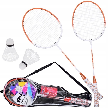 Attēls no Jokomisiada Kompletny zestaw do gry w Badminton Paletki + 2 x lotki etui SP0819