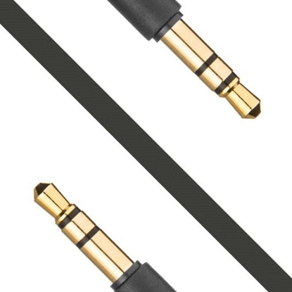 Picture of Kabel Fixed Jack 3.5mm - Jack 3.5mm 1 m czarny (FIXM-AUX-BK)