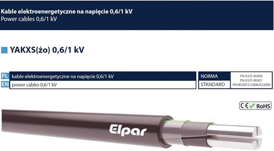 Изображение KABEL YAKXS 5X35mm2 0,6/1kV