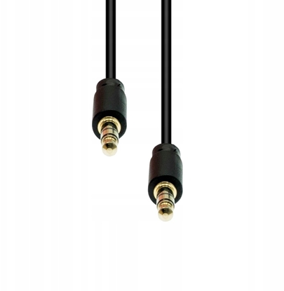 Picture of Kabel ProXtend Mini-Jack 3-Pin Slim Cable M-M Black 7M