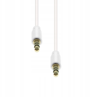 Picture of Kabel ProXtend Mini-Jack 3-Pin Slim Cable M-M White 2M