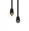 Picture of Kabel ProXtend Mini-Jack 3-Pin Slim Extension Cable Black 3M
