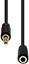 Picture of Kabel ProXtend Mini-Jack 4-Pin Slim Extension Cable Black 10M
