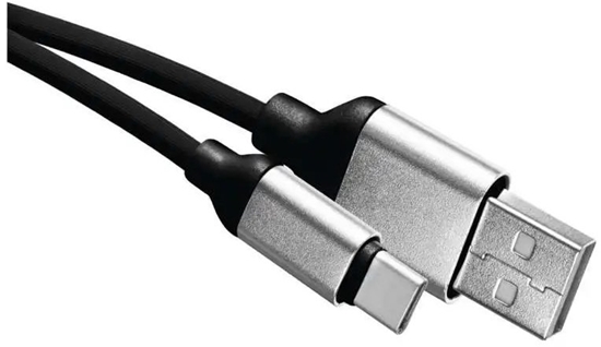 Picture of Kabel USB Emos Przewód USB Emos SM7025BL 2.0 wtyk A - wtyk C, 1 m czarny