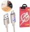 Attēls no Kabel USB Hoco Kabel USB z diodami LED USB A do USB C Hoco 3A 1,2 m U144 biay