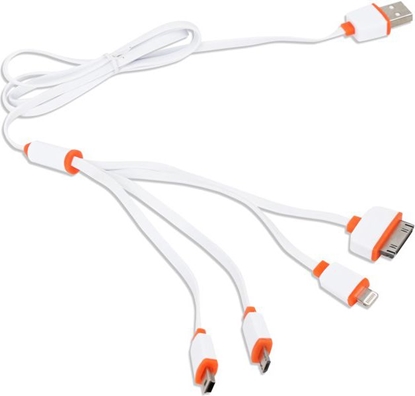 Attēls no Kabel USB Omega USB-A - 1 m Pomaraczowy (OUCK4WO)