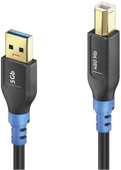 Изображение Kabel USB PureLink FlexInstall USB-A na USB-B kabel USB 2.0 480Mbps 3.00m