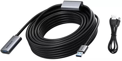 Picture of Kabel USB Vision Przeduacz USB do USB Typ A (W) do USB Typ A (M) USB 3.0 10 m aktywny czarny