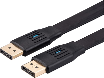Изображение Kabelis DisplayPort , v1.4, DP-DP, plakans, M/M, melns, 3 m, Value