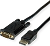 Picture of Kabelis DisplayPort -> VGA, melns, 2m, Roline