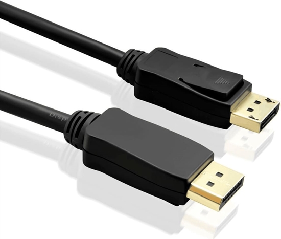 Изображение Kabelis DisplayPort v1.4, DP-DP, melns, 2.0m, Standard