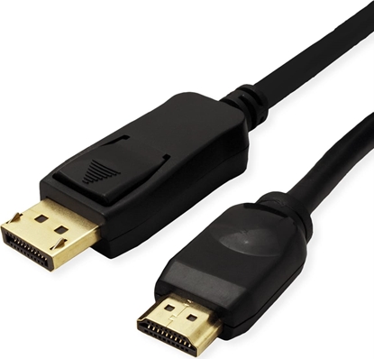 Изображение Kabelis DP - UHDTV, M/M, black, 7.5 m, Value