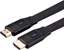 Изображение Kabelis HDMI 8K (7680 x 4320) Ultra HD ar tīklu, plakans,  M/M, melns, 1 m, Value