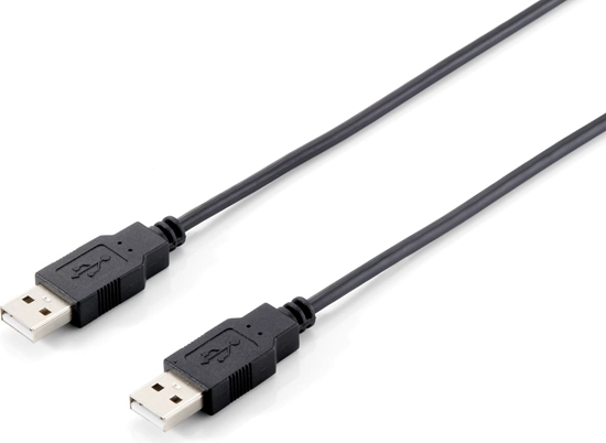 Picture of Kabelis USB2.0 TypeA, M/M, 3.0m, melns, Equip